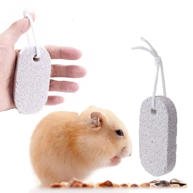 Hot Sale Safe Animal Teeth Grinding Chew Toys Chew Treats Toys Chinchilla Pet Animal Molars Stone Teething Toys