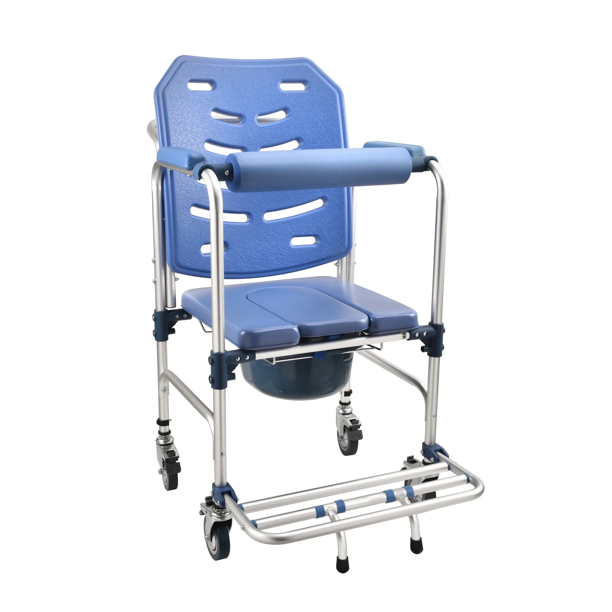 Hot sale Best new aluminium alloy Commode chair With Removable Arms