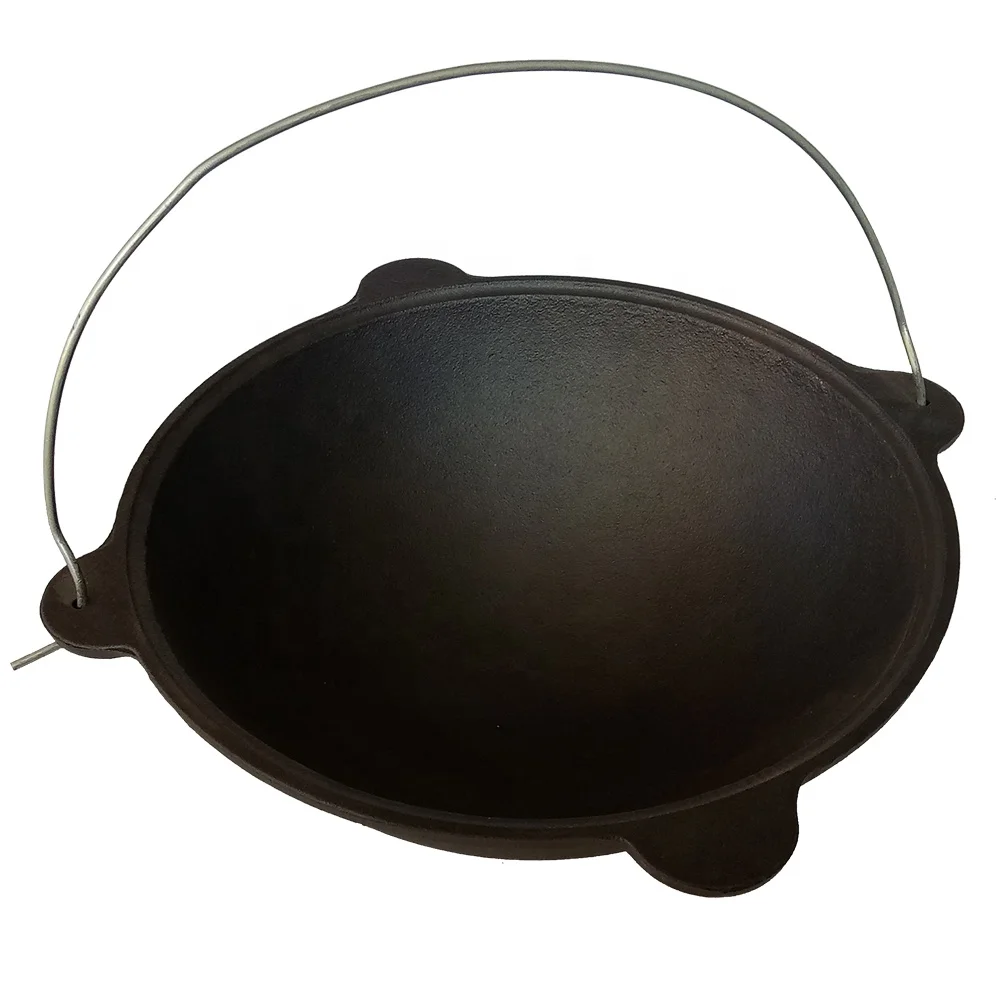 Сверхмощная кастрюля из чугуна для приготовления пищи всех размеров с широким горлышком