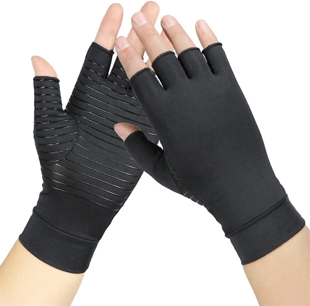 
New Arrival Customer Therapeutic Athletic Hand Care Gloves Copper Compression Arthritis Gloves 