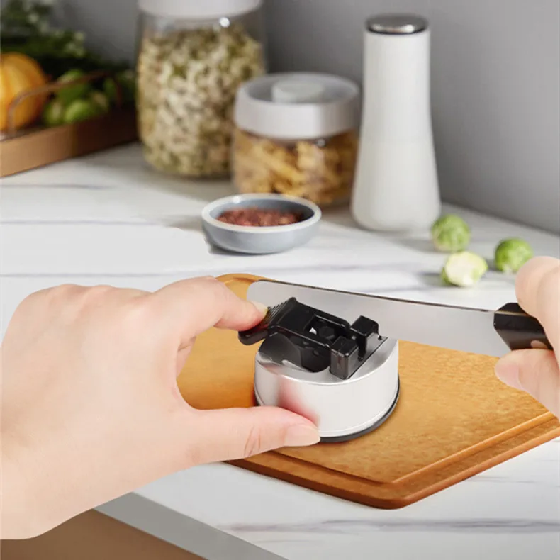 Hot Pocket Kitchen Chef Knife Sharpener mini knife sharpener machine With Suction Pad