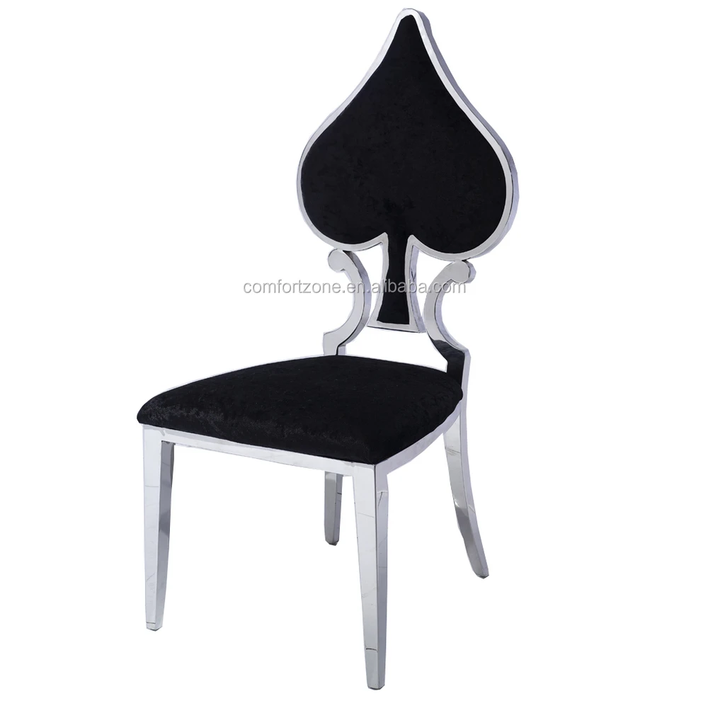 Poker Design Metal Dining Chair B8067
