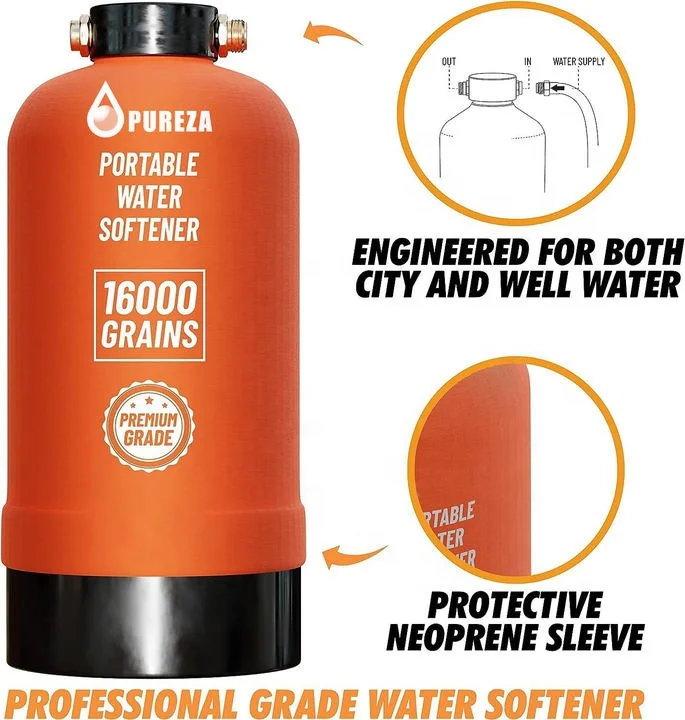 Portable Grain RV Water Softener 16,000 Grain RV Water Softener for RV