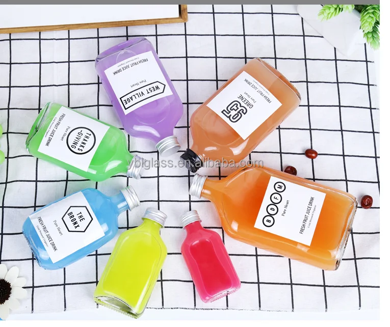 dropper frost 250ml french coffee cold brew jars beverage drinking glass bottles kombucha with metal aluminum cap