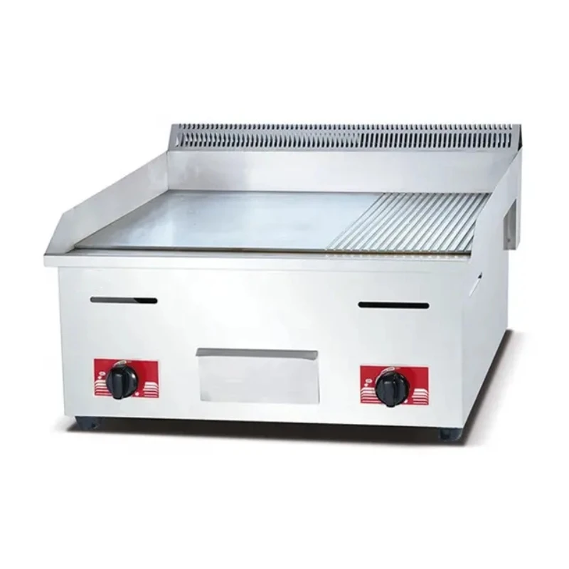 Commercial Kitchenware Manufacturer Commercial Gas Griddle Flat Plate Gas Grill Griddle Teppanyaki