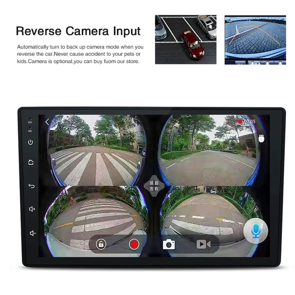 2 Din Autoradio Gps Navigation Car Audio Player Stereo Android Radio