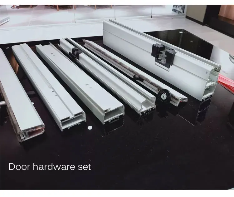 Stack Waterproof Soundproof Residential French Sliding Bi Folding Door Curtain Malaysia 8mm Frameless Folding Glass Patio Doors