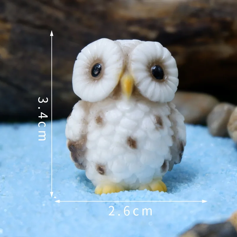 Owl Resin Ornaments with Bonsai Green Plants Creative Cross-Border Micro Landscape Decoration Home Nautical Style Gift Crafts