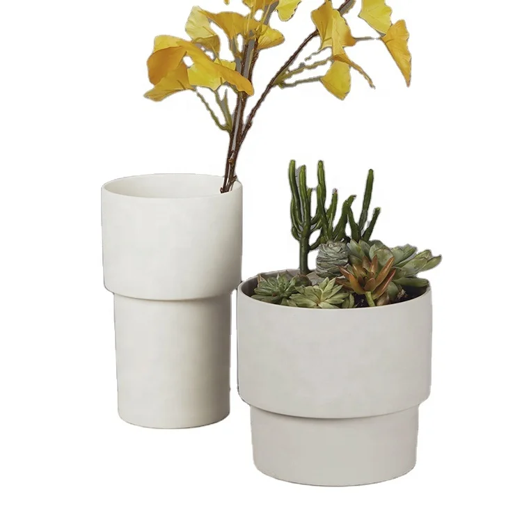 New product matte nordic style chinese flower pots / home decoration ceramic planter