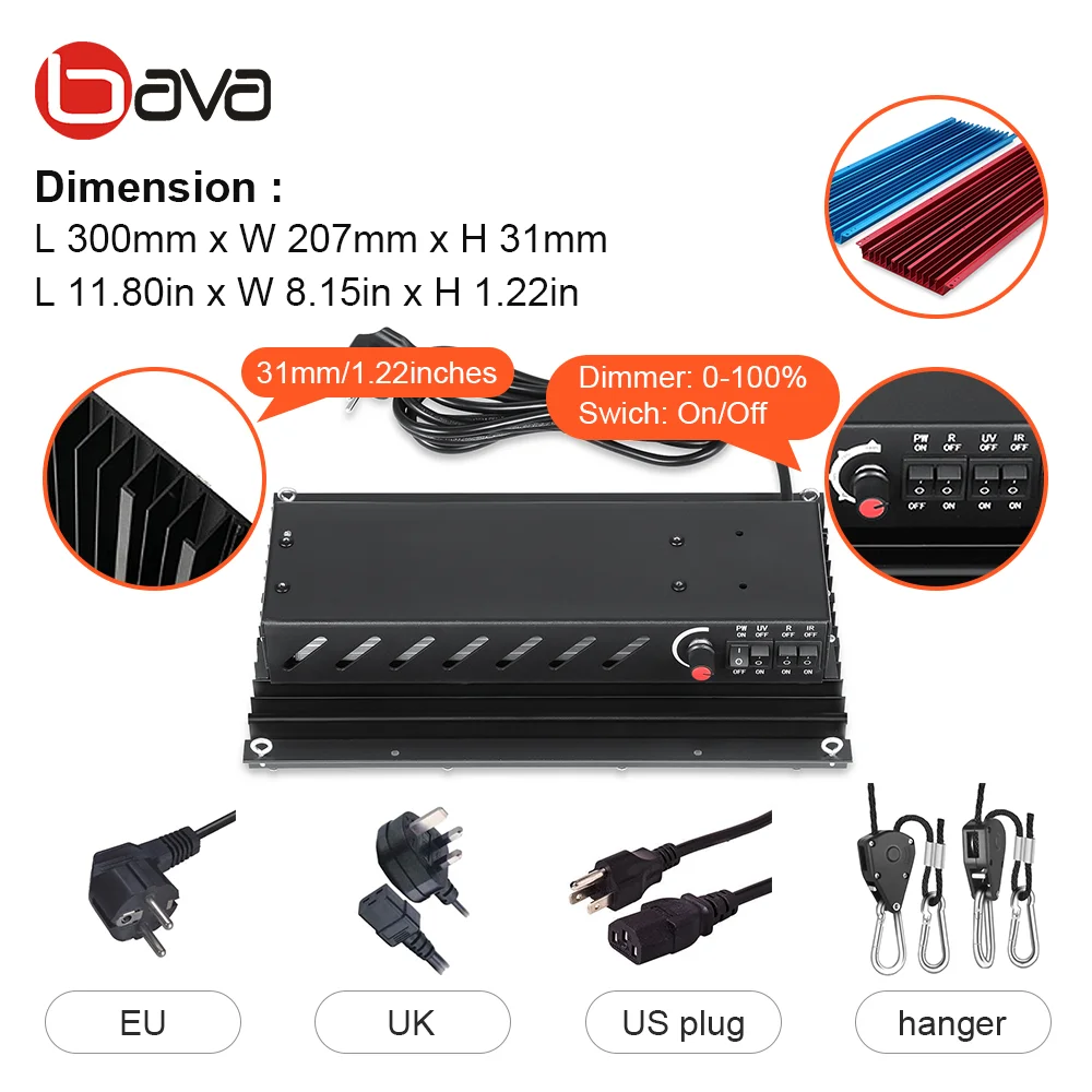 Newest 4 switches  Full Spectrum grow board Samsung LM 301H lm301b Oslon SSL 660nm far red730nm Seoul uv 385nm ir led grow light