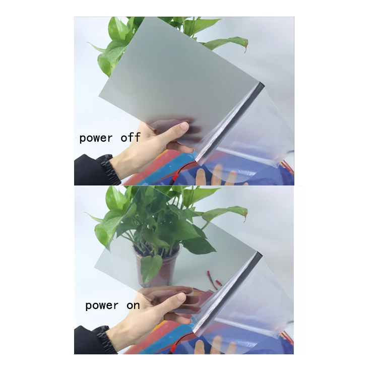 Multiple Colors Small A4 Sample Self Adhesive Smart Switchable Glass Tint Film For Windows