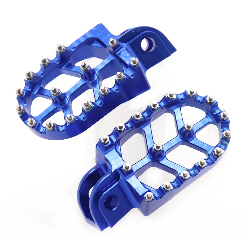 Motorcycle Billet MX Wide Foot Pegs Pedals Rest Footpegs For SX SXF EXC EXCF XC XCF XCW XCFW SMC 65-530