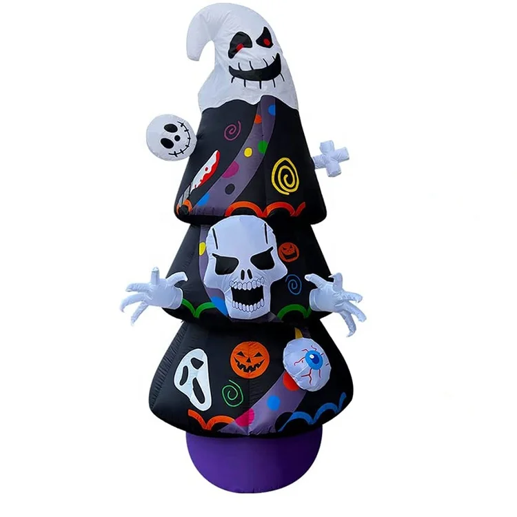 Праздничное Надувное украшение 10 футов, наружное освещение двора, Декоративный Надувной призрак на Хэллоуин, надувные украшения