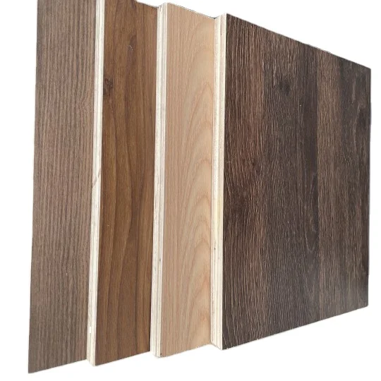 Linyi Factory Wholesale 1220x2440mm Furniture and Cabinet Used Black Melamine Plywood