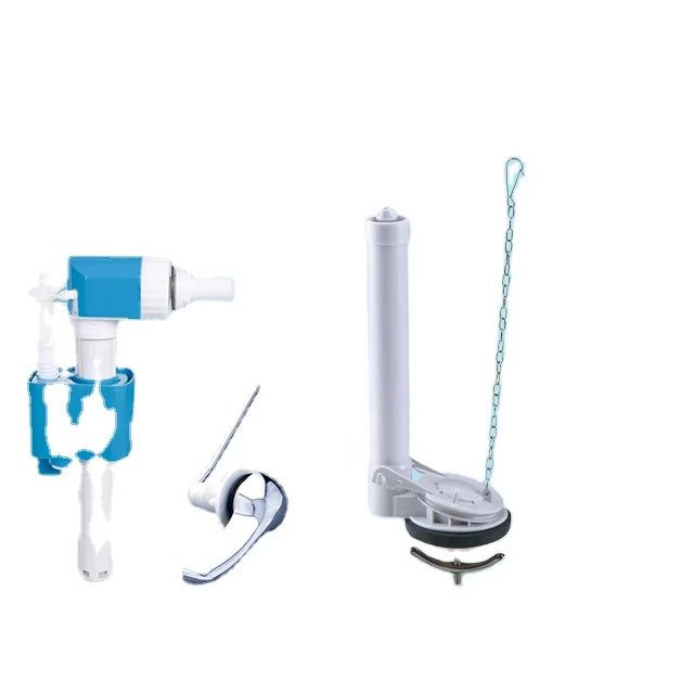 Toilet tank fitting side inlet Fill valve Flush valve with double floats Single Flush valve and Front lever CE Certificate