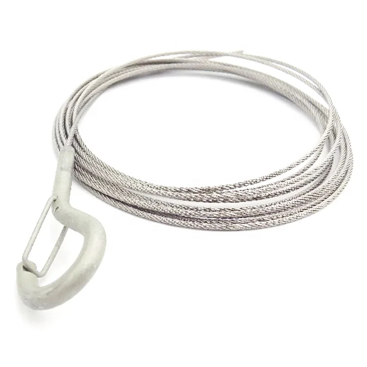 C-Pin snap hook wire rope wires assembly assemblies galvanized steel wire cable with seal ending details