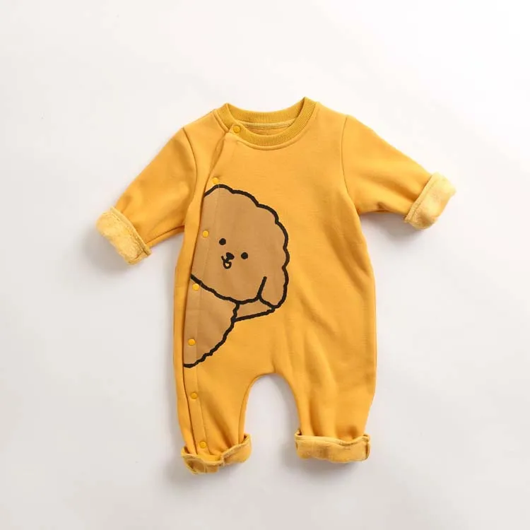 Wholesale lovely cartoon fleece infant toddlers clothing baby girl designers clothes