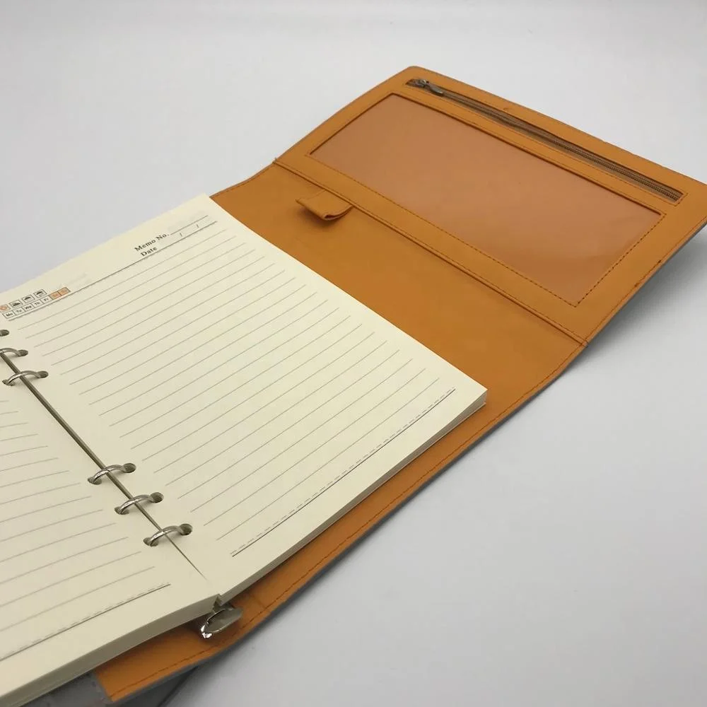 
NEW DESIGN A5 leather cover diary with 2020 2021 planner inner for business notebook 