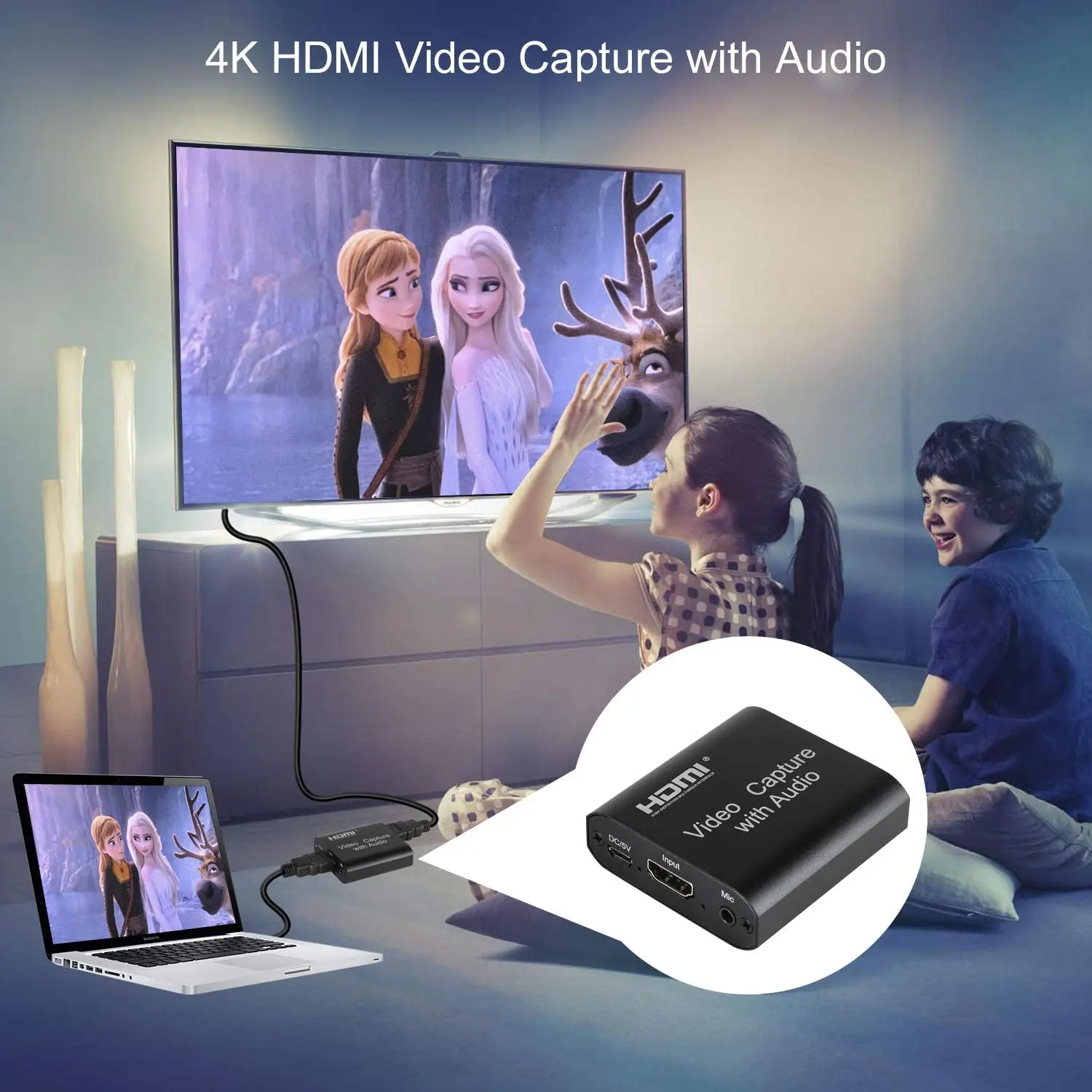 Pogo New Arrival HDTV Video Capture Card With Audio 1080P 4K To USB 2.0/3.0 For Live Streaming