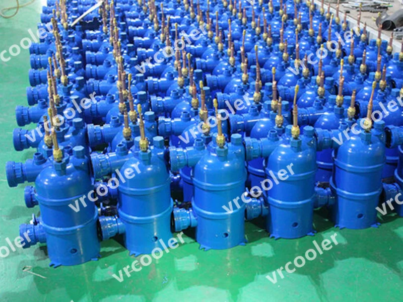 Swimming Pool Heat Pump Screwed Titanium Tube PVC Shell  Heat Exchanger