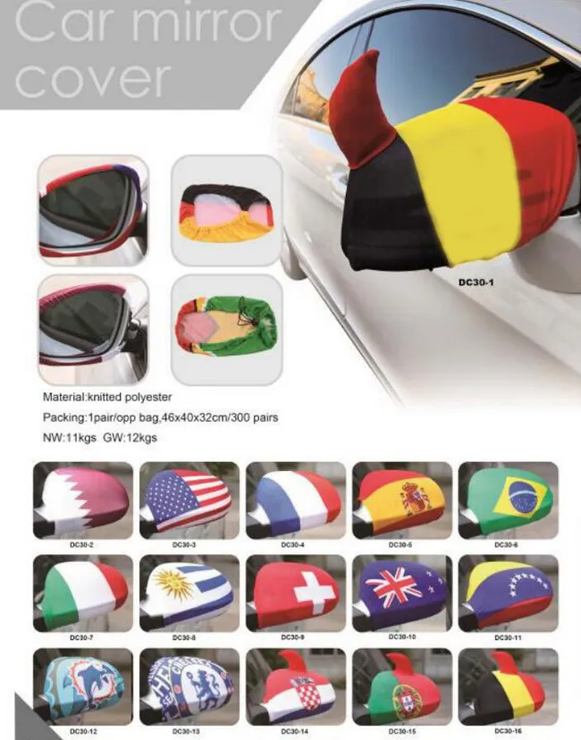 EM 2024 German car side mirror cover auto window flag sock germany