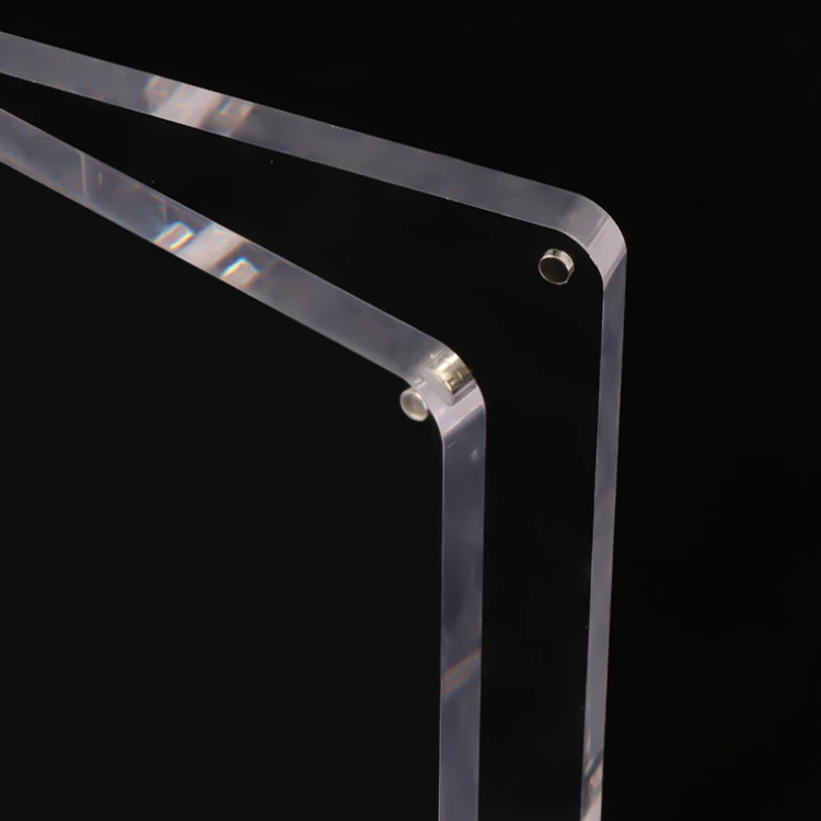 Thickened acrylic transparent strong magnetic picture frame desktop display table Plexiglass picture frame display frame
