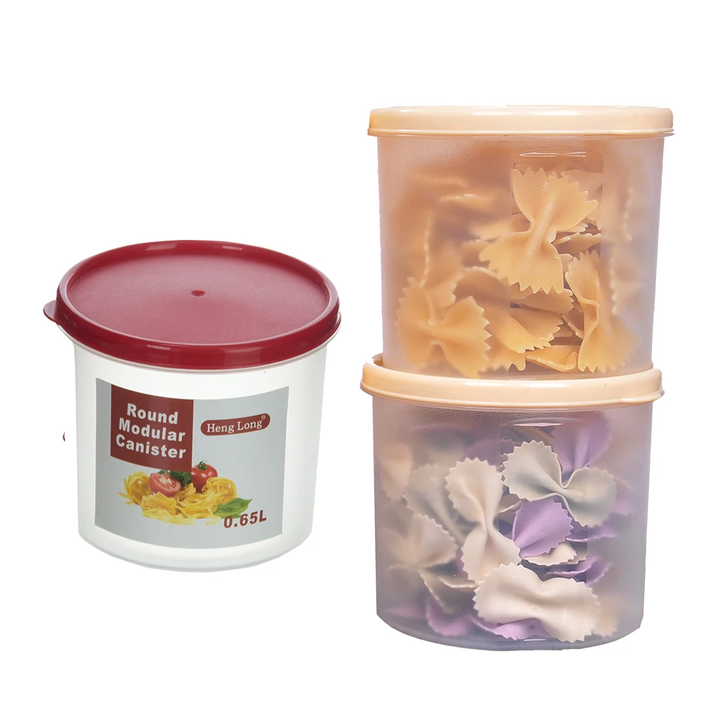 Food grade safe plastic microwavable organizer kitchen set of dry food storage box organizer set of 3