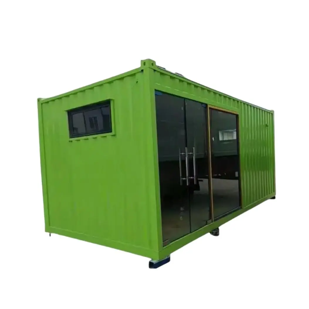 Yellow Pink Living Office Steel Structure 5 Bedroom Shipping Container House