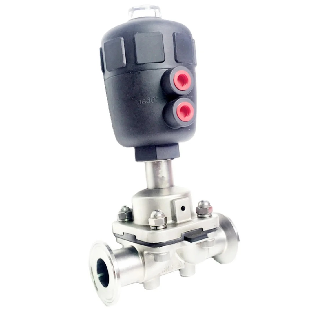 2 'нержавеющая сталь манул или пневматический Pharma Сантехнический мембранный клапан