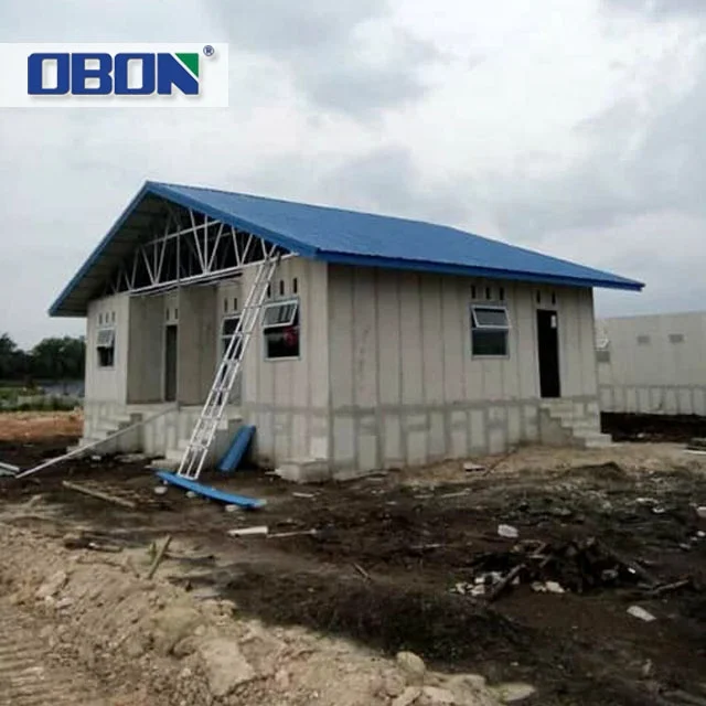 OBON Heat Insulation Eps Cement Concrete Sandwich Styrofoam Wall Panels Floor Board For Prefab Houses