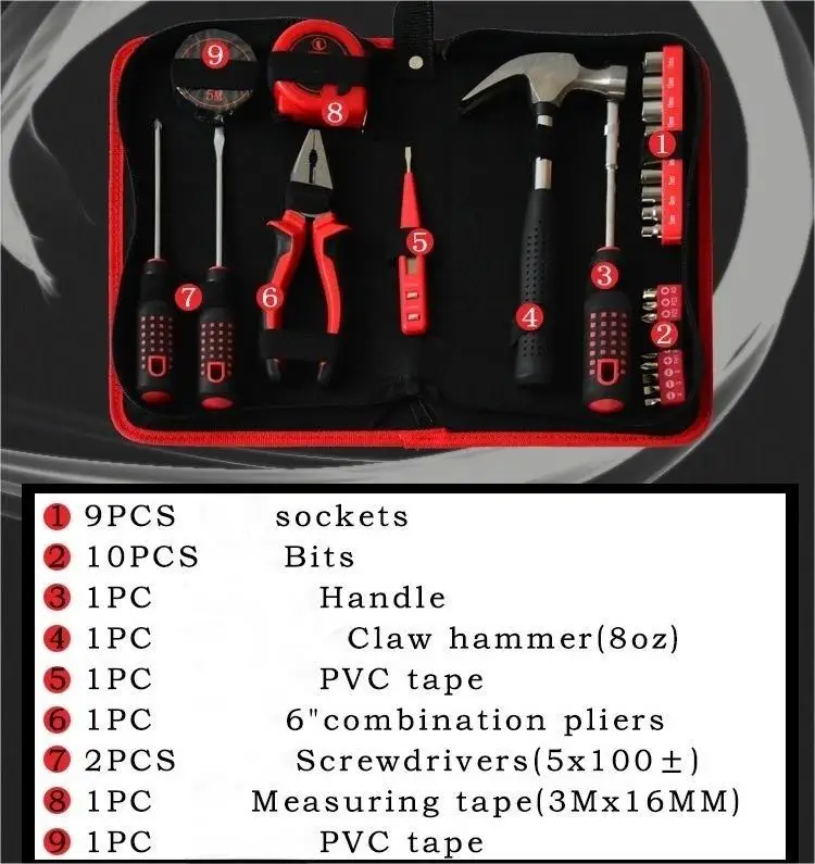 Harden Hardware Heavy Duty 27 pcs Tool Sets electric Drill Tool Set Other Hand Tools