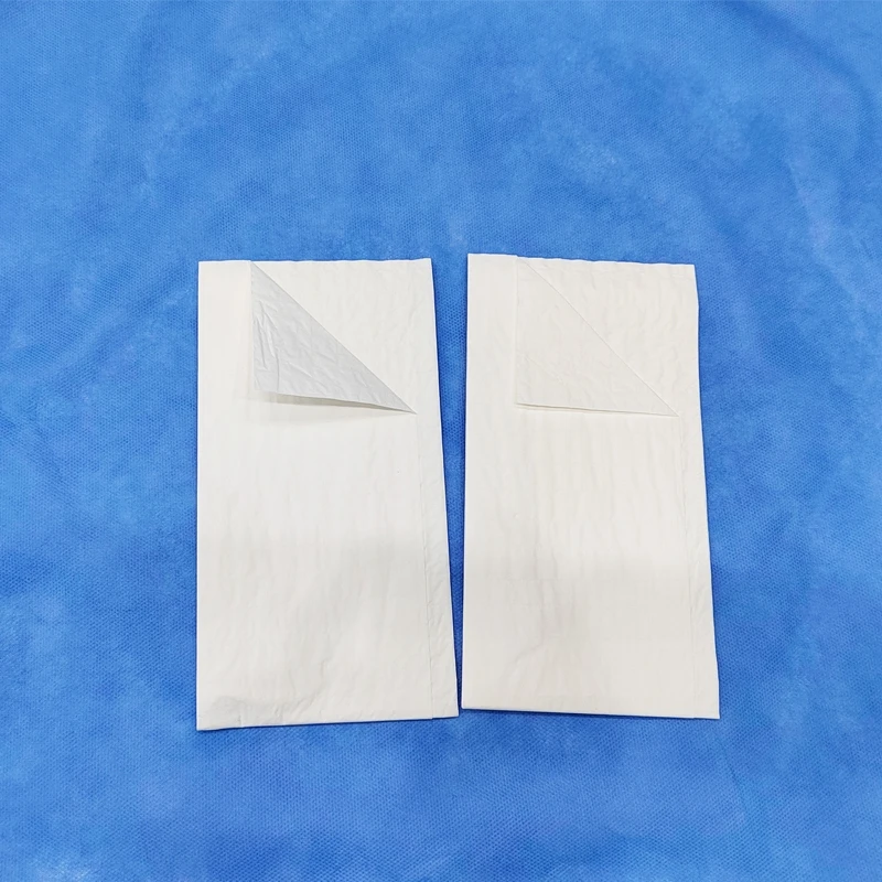 Blue/ White Sterile /Non-sterile 3ply /4ply Scrim Reinforced Paper Disposable Surgical Paper Hand Towels for Medical