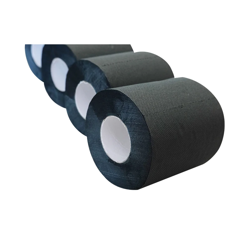 Hot selling full dot embossing black toilet tissue paper roll