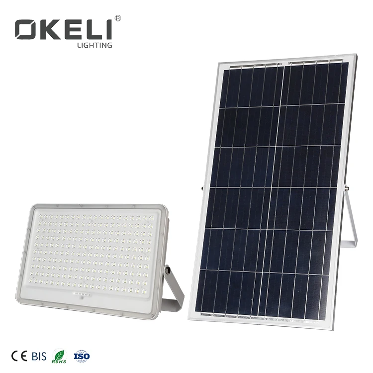 OKELI High Power IP66 Waterproof Outdoor Garden 50Watt 120Watt 150Watt 200Watt Led Solar Flood Light