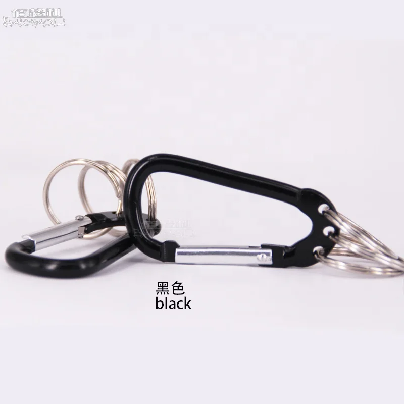 6 D aluminium alloy Sping carabiner hooks