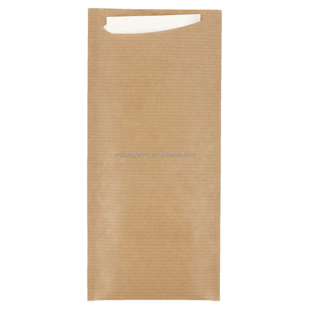 Hot  sale paper pouch--paper sleeve with napkin