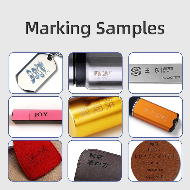 DIAOTU 7w 145*170mm laser engraving machine portable DIY Mini marking machine bamboo wood seal laser engraving machine