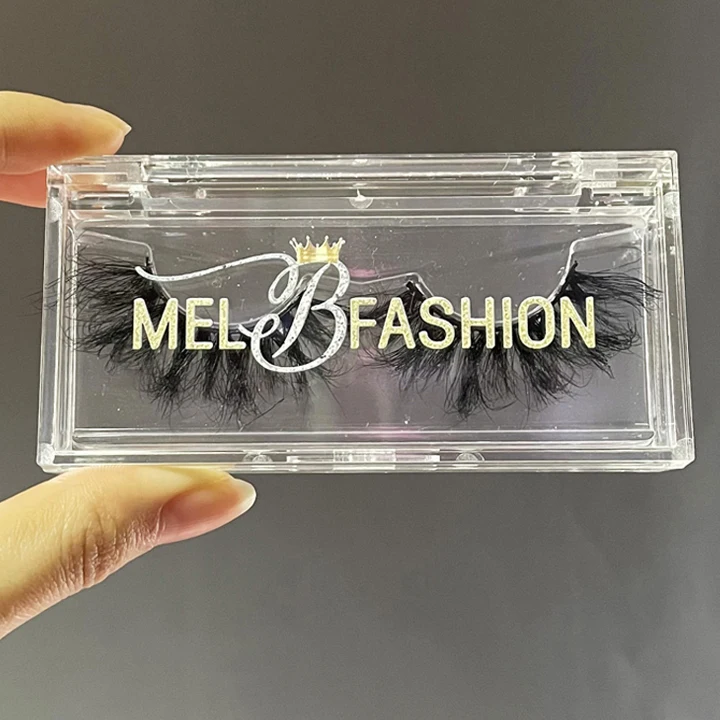 
Wholesale hand made full strip lashes fluffy 3d mink eyelashes vendor empty luxury customize your own pink eyelash box package 