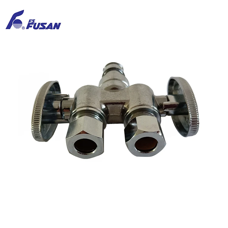Kitchen quick connect angle stop valve hot sale brass