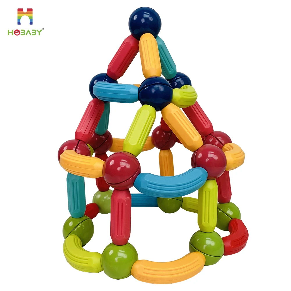 100pcs Magnetic Building Blocks Magnet sticks and balls educational toys