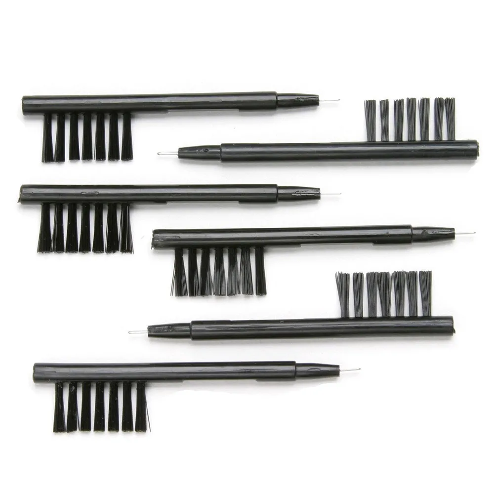 7 bunches Mini Hearing Aid Portable Cleaning Wax Brush with Loop and Magnet for BTE,ITE,ITC,CIC