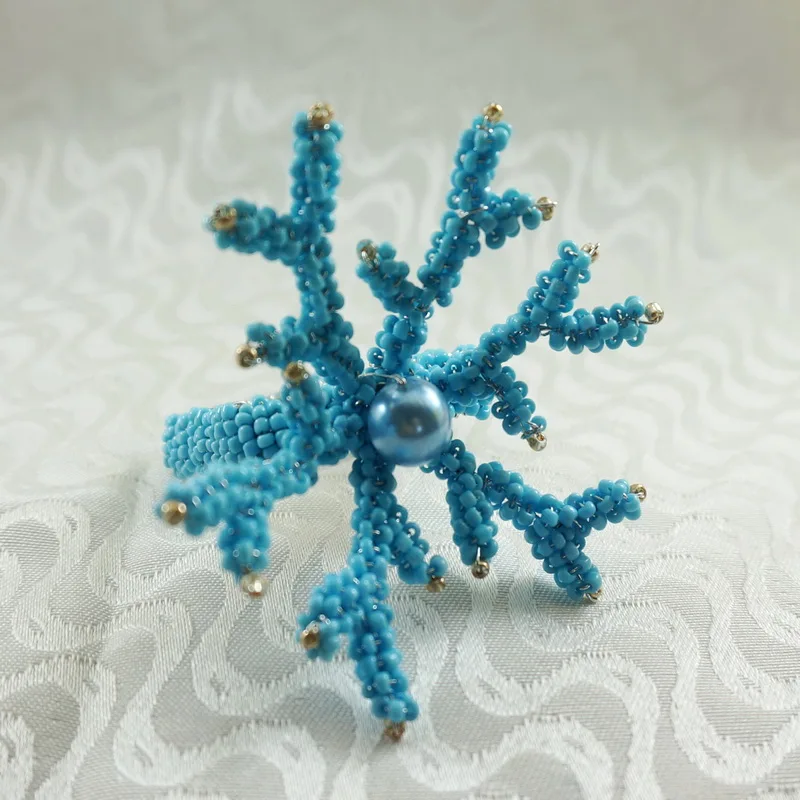 glass coral  napkin ring napkin for wedding,wholesale napkin holder qn14032802