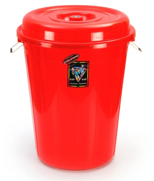 
Big size high quality heavy duty 80 liters plastic bucket / barrel / drum with Lid for liquid / oil/ grease storage 