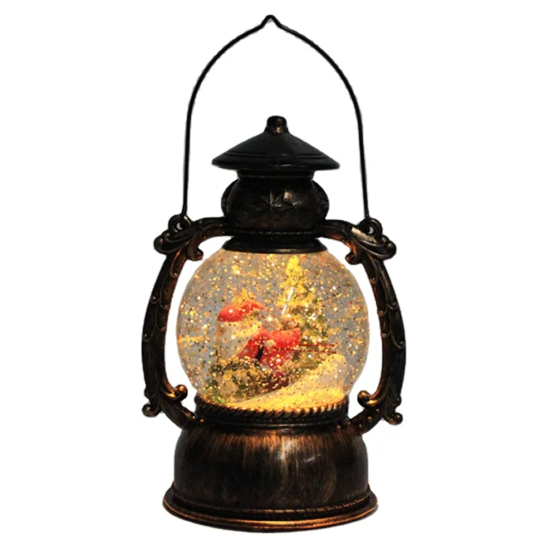 Generic Christmas LED Lantern Snowman-Designed Plastic  Candle Holder & Lantern for Xmas Decoration