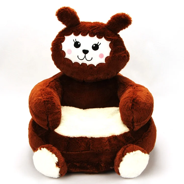 
2020 NEW Cute Plush Stuffed Cartoon animal shaped bunny kids bean bag chair 
