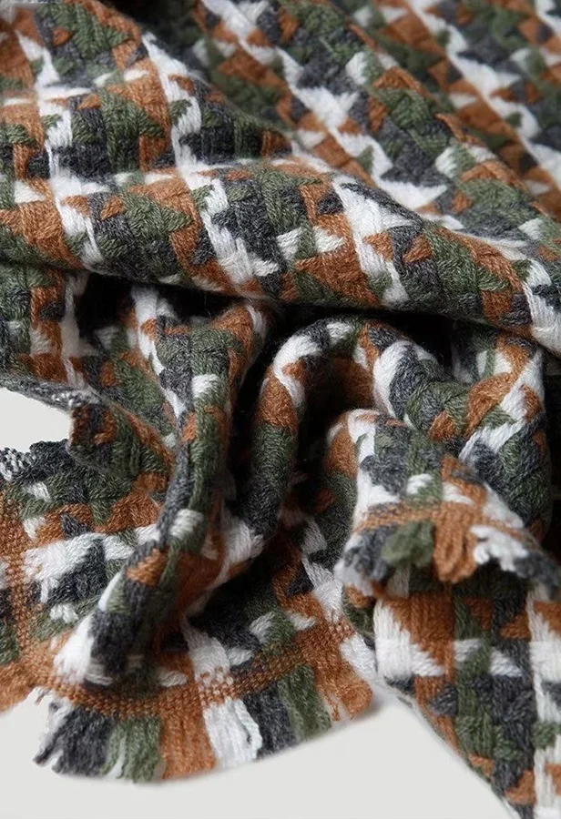 Lady Women Scarf  Green Color  Winter Scarves Cashmere Scarf Luxury