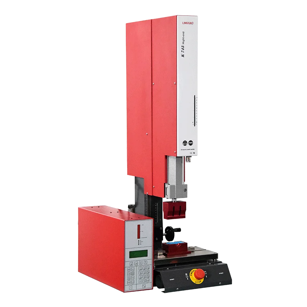 LINGGAO smart production line used automatic ultrasonic plastic welding machine welding in plastic