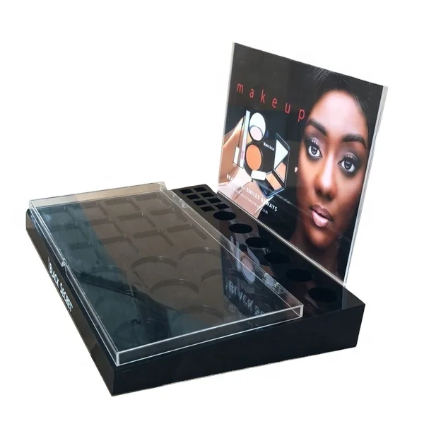 Shop promotion acrylic countertop cosmetics makeup display stand