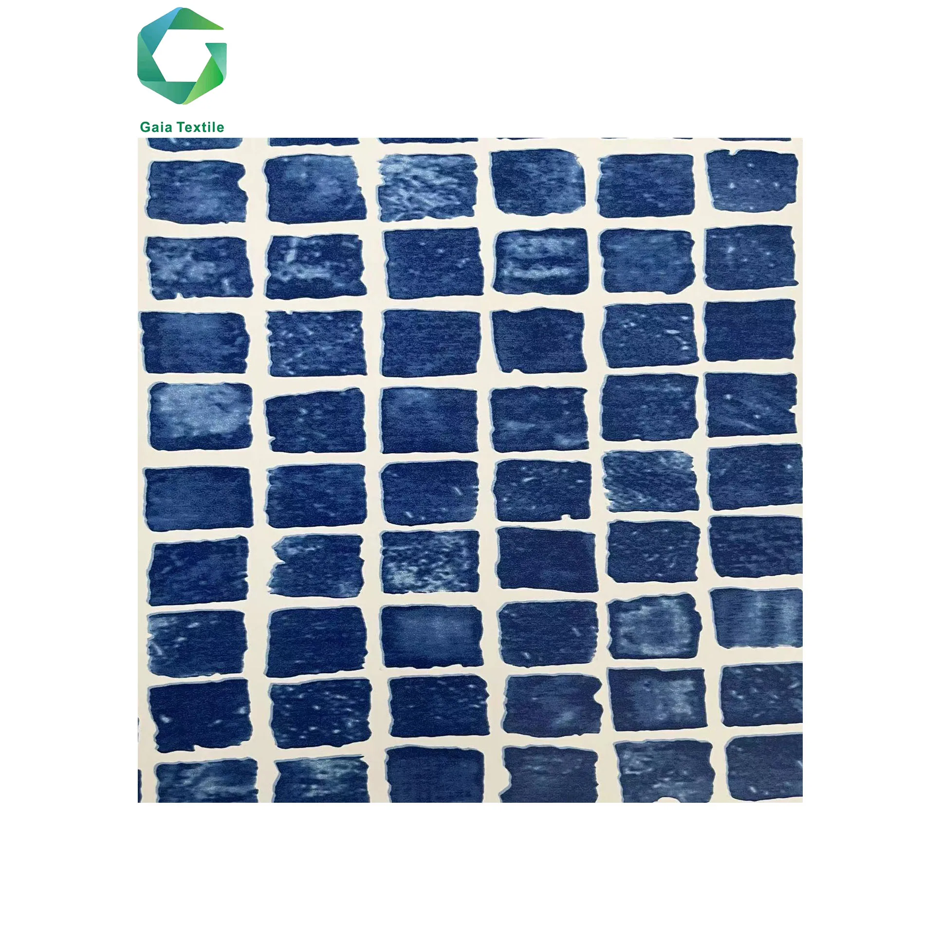 GAIA TEXTILE Swimming Pool Liner 1.5MM Tarpaulin PVC Coated Liner Print Mosaic