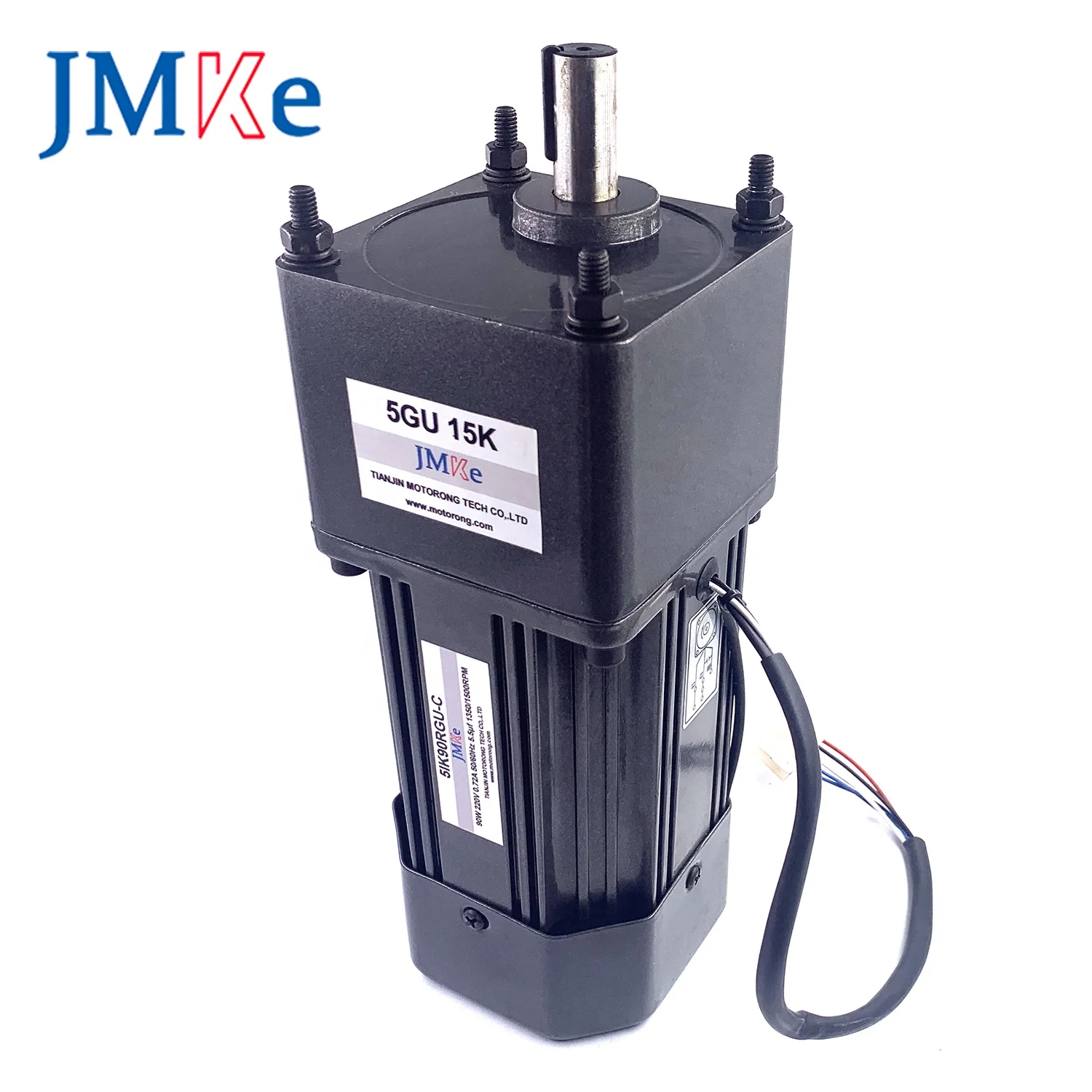 JMKE 90w low rpm high torque ac small electric reversible gear motor with gearbox gear reduction electric motor